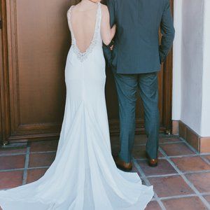 Ida Torez Backless Elegant Wedding Dress